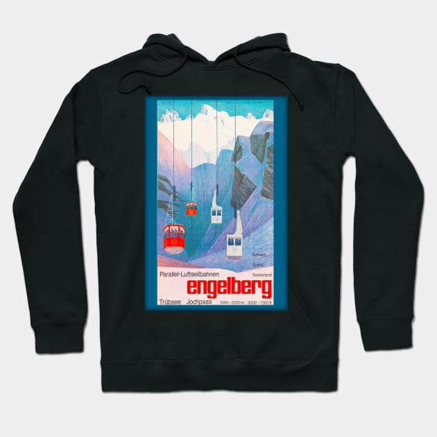 Engelberg, Switzerland,Ski Poster Hoodie by BokeeLee